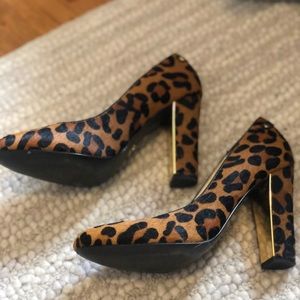 Worn  twice C. Wonder mohair block heel